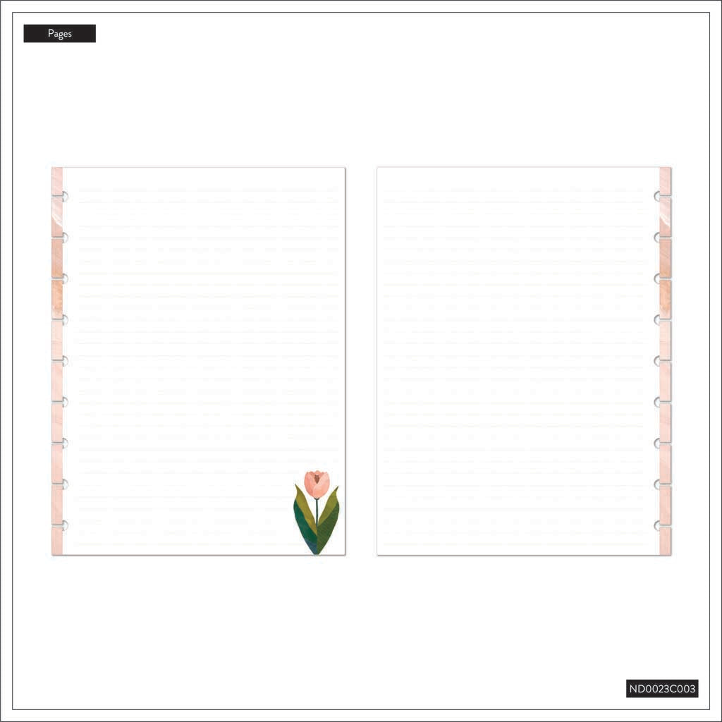 Happy Planner Pastel Canvas Classic Notebook - Lined