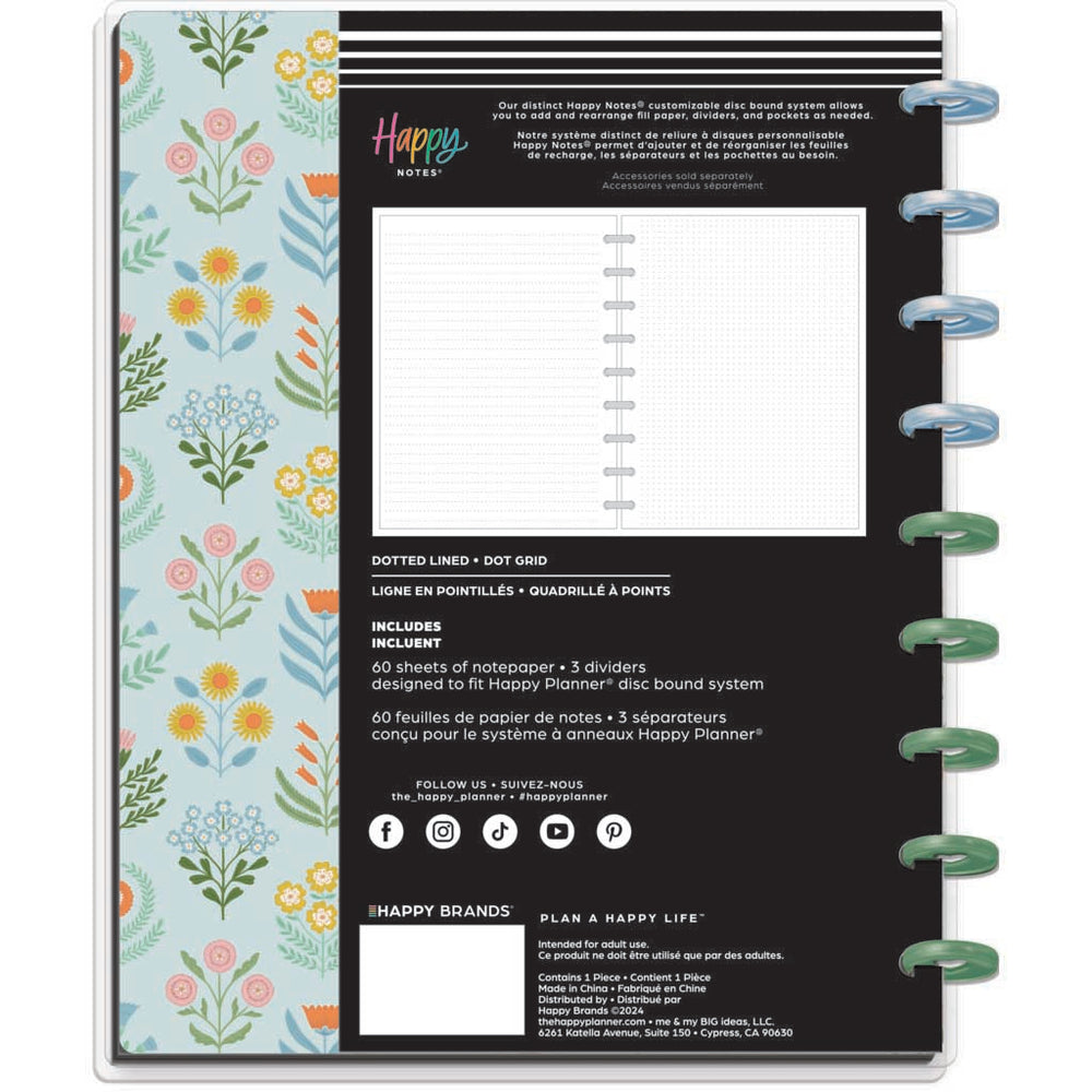 Happy Planner Cottage Charm Classic Notebook - Lined