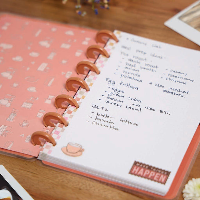*IMPERFECT* Happy Planner Cafecore Mini Notebook - Dot Grid