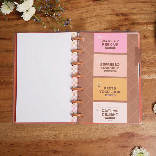 Happy Planner Cafecore Mini Notebook - Dot Grid