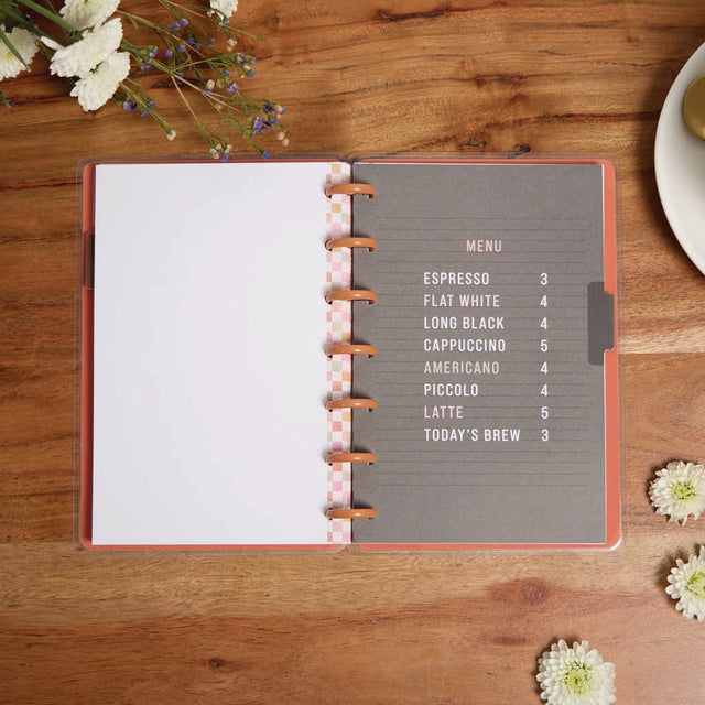 *IMPERFECT* Happy Planner Cafecore Mini Notebook - Dot Grid