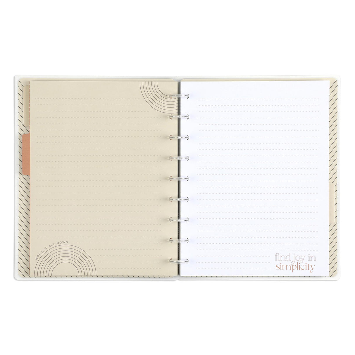 Happy Planner Realign modern chic Notebook paper