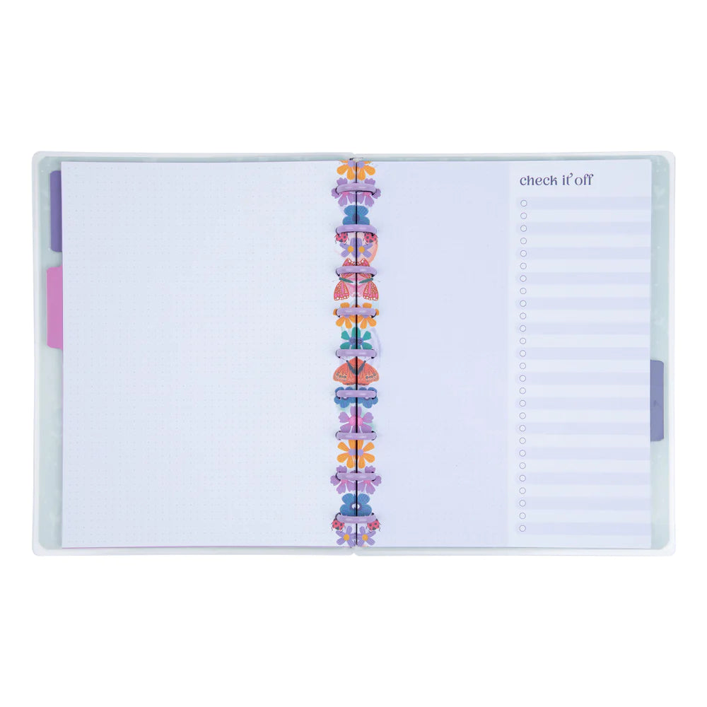 Happy Planner Midnight Botanical Classic Notebook - Dot Grid + Checklist