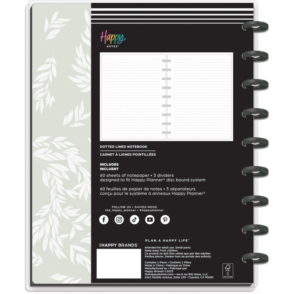 *IMPERFECT* Happy Planner Simple Sprigs Classic Notebook - Lined