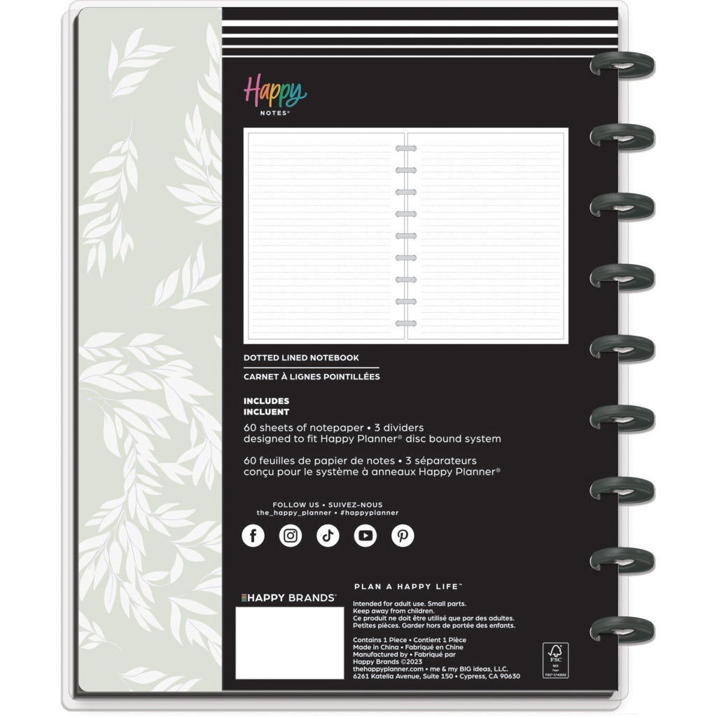 *IMPERFECT* Happy Planner Simple Sprigs Classic Notebook - Lined