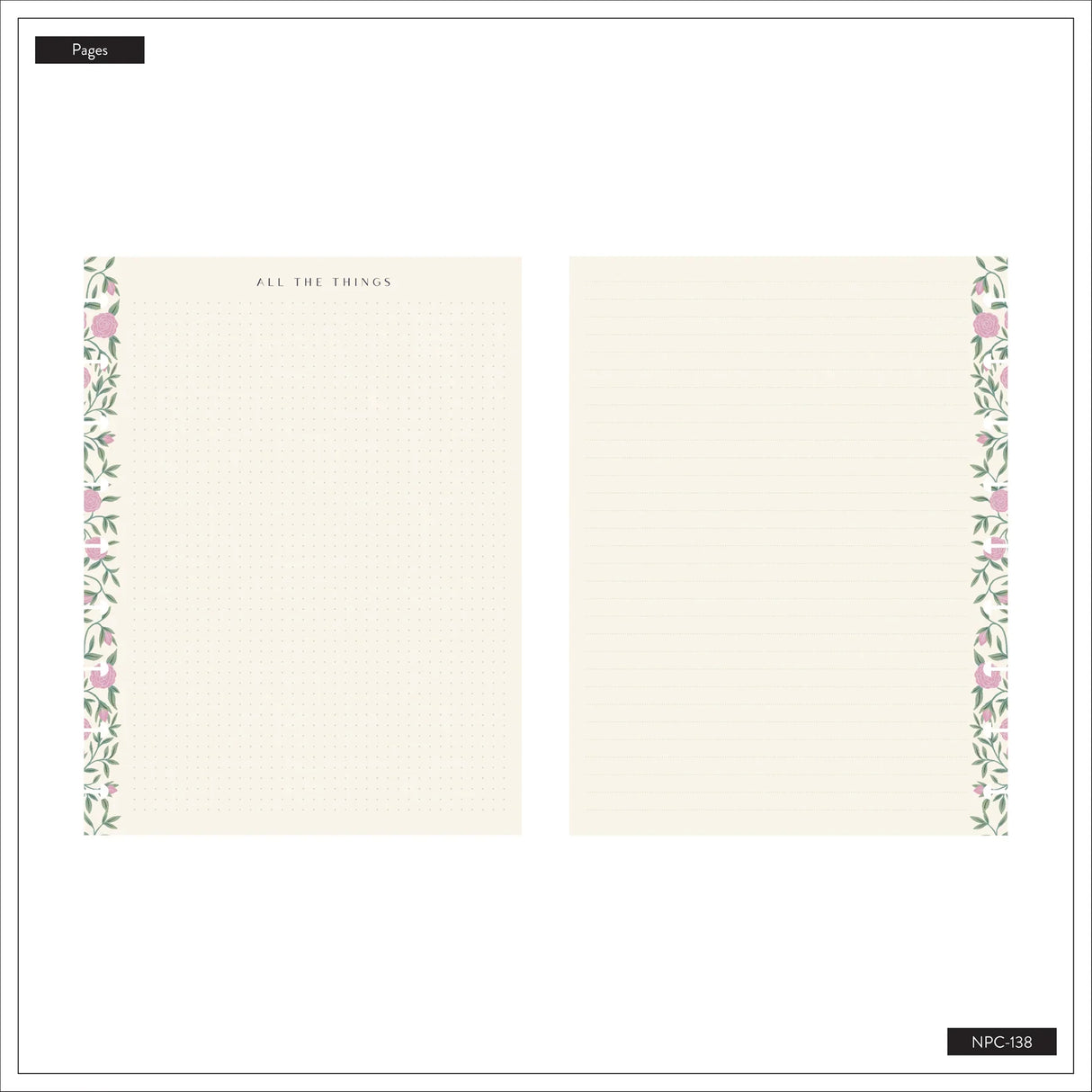 Happy Planner Spring Tapestry Classic Notebook - Lined