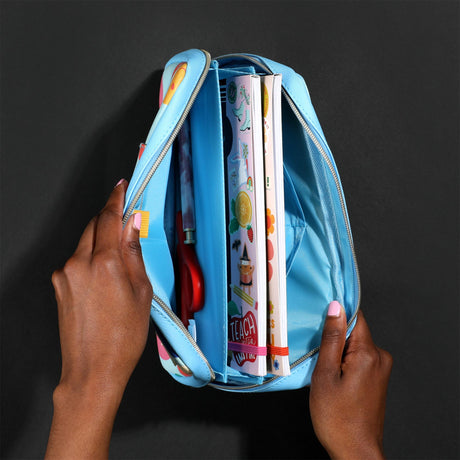 Happy Planner Super Sticker Book Zip Folio inside pockets