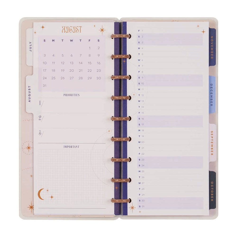 *IMPERFECT* Happy Planner Starcrossed Skinny Classic 12-Month Dated 2025-2026 - Horizontal