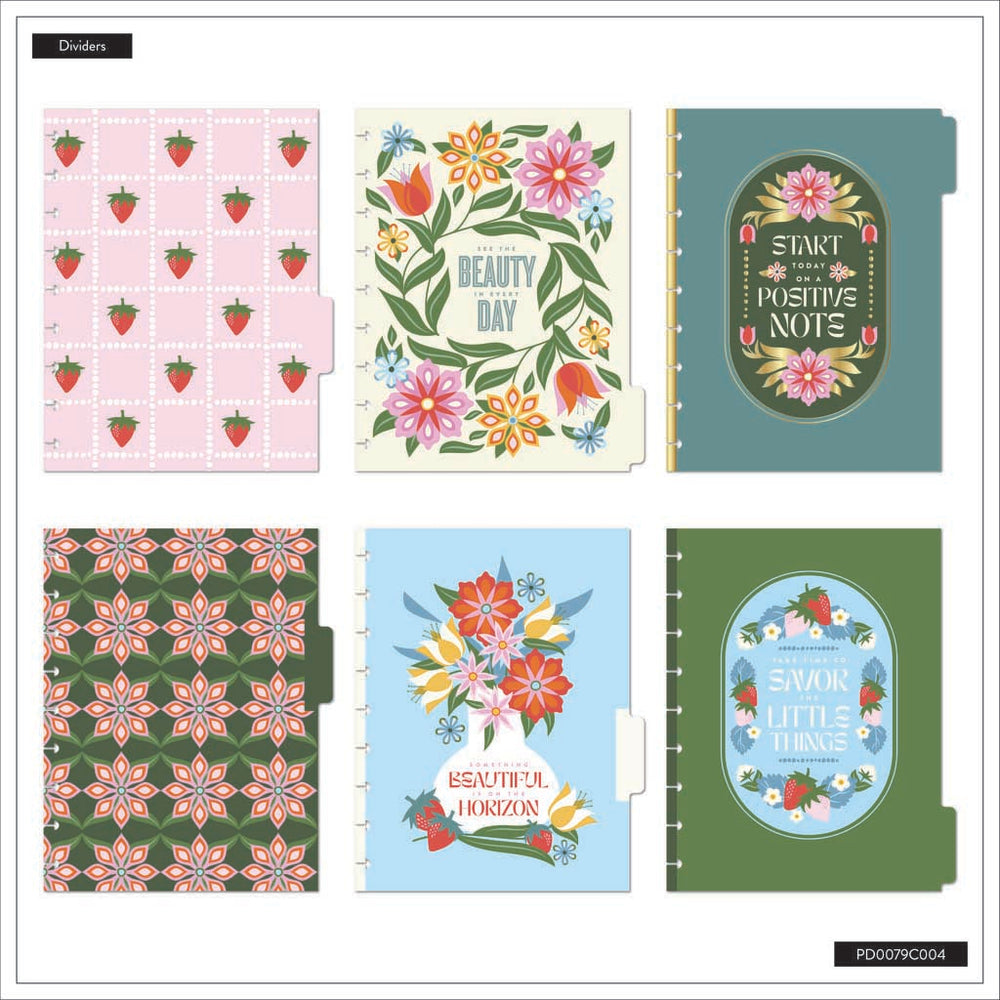 Happy Planner Berries & Blooms Classic 12-Month Undated Planner - Checklist