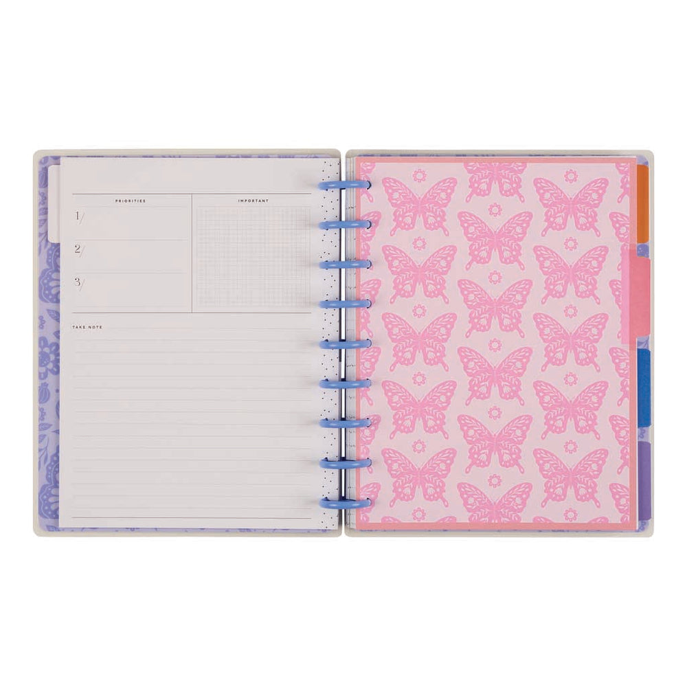 *IMPERFECT* Happy Planner Mystic Blooms Classic 12-Month Undated Planner - Horizontal