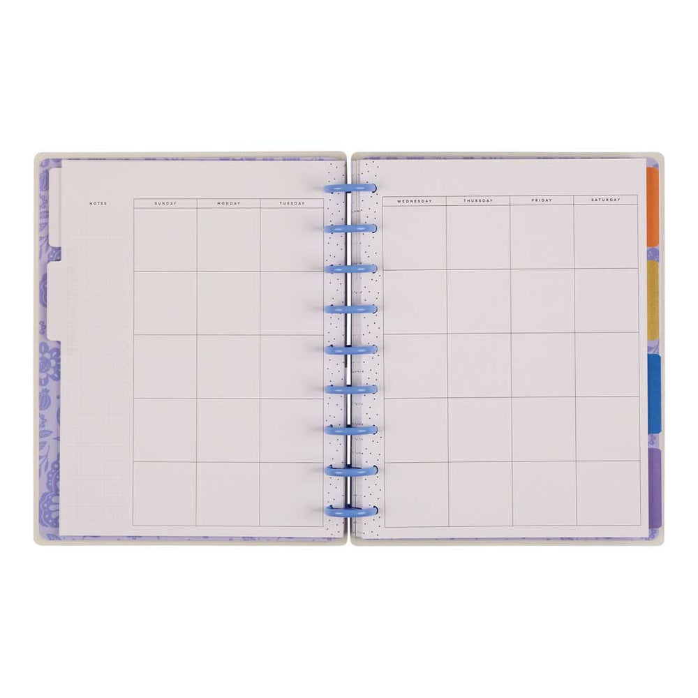 *IMPERFECT* Happy Planner Mystic Blooms Classic 12-Month Undated Planner - Horizontal