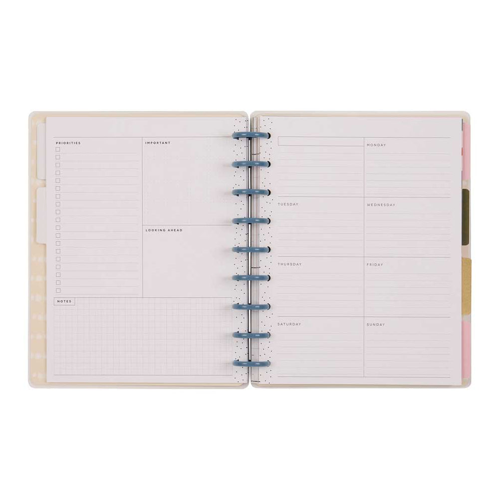 Happy Planner Berries & Blooms Classic 12-Month Undated Planner - Dashboard