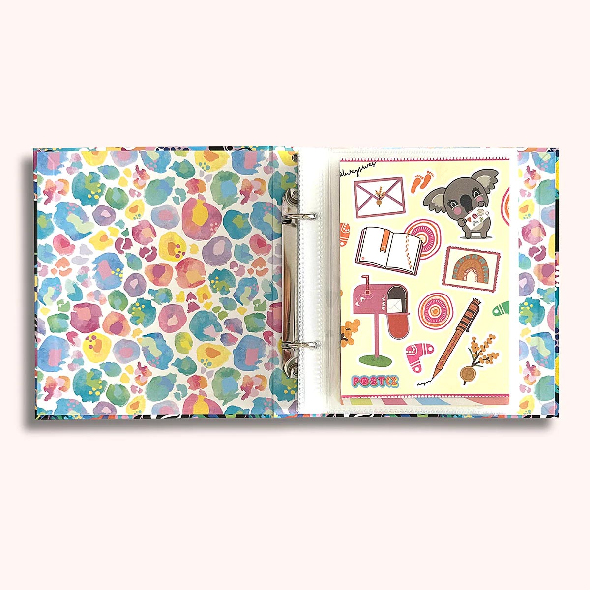 Postix x Kasey Rainbow Sticker Organising Folder