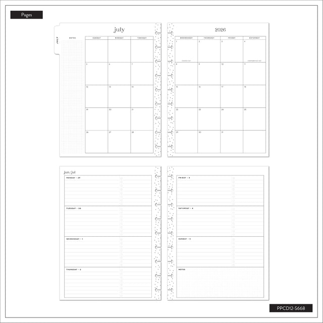 Happy Planner 2026 - 2027 Country Charm Classic Horizontal 12 Month Dated - SPECIALTY Cover