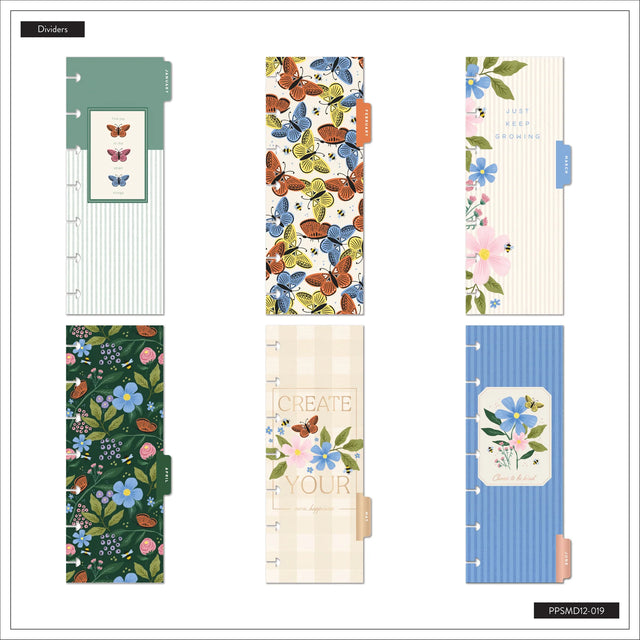 Happy Planner 2026 - 2027 Country Charm Skinny Mini 12 Month Dated - Horizontal