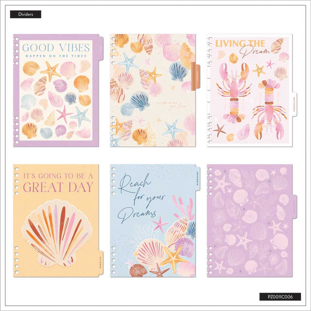 Happy Planner Shell Yeah Classic 12-Month Dated 2025-2026 - Vertical Spiral Twin Loop