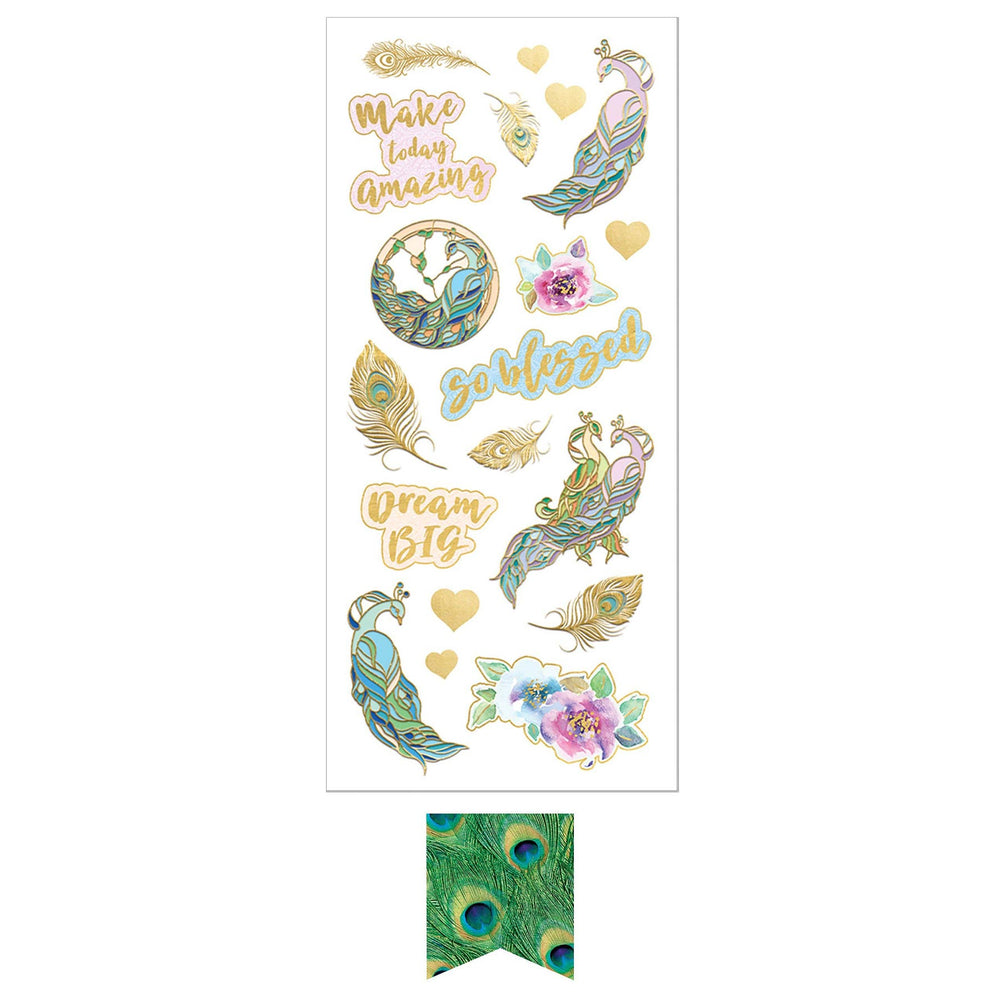 Peacock Mini Undated Planner Box Set