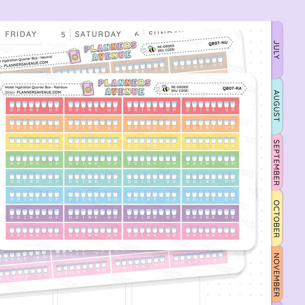 Water Habit Tracker Stickers