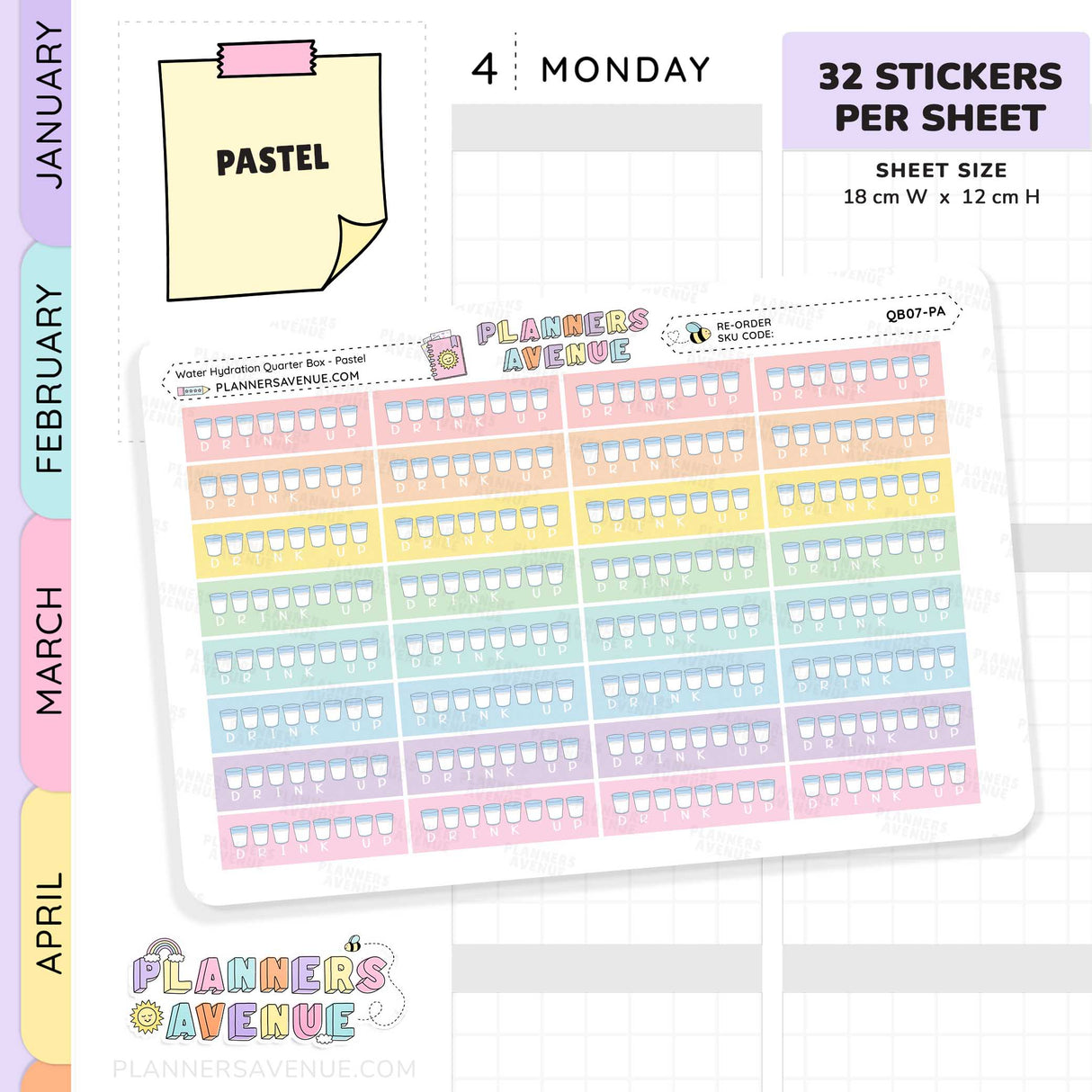 Water Habit Tracker Stickers