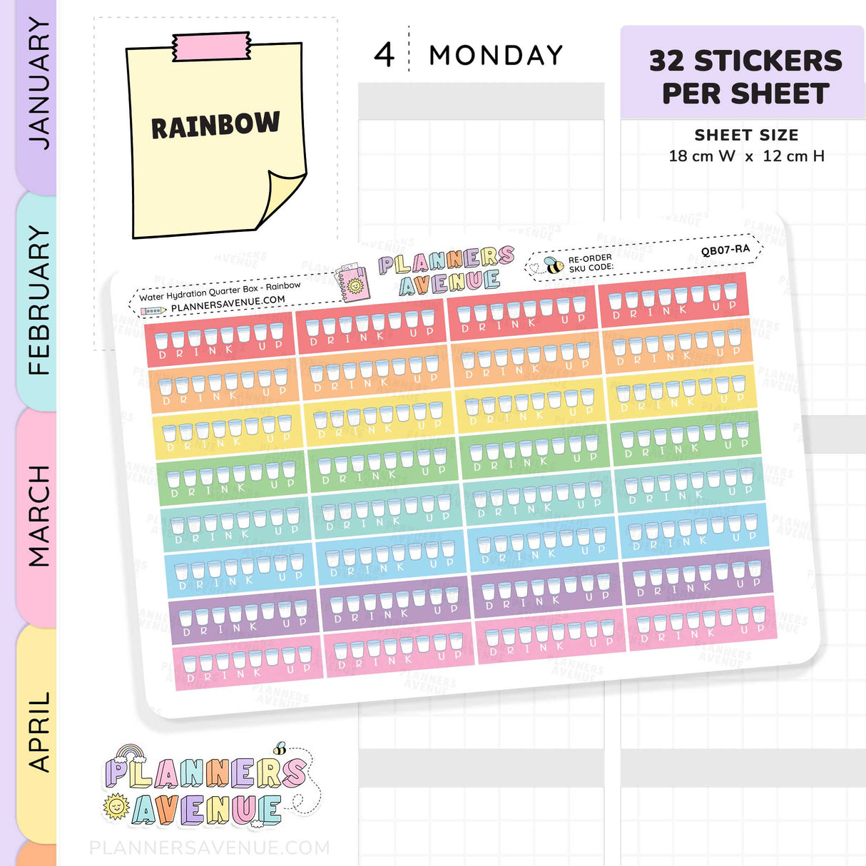 Water Habit Tracker Stickers