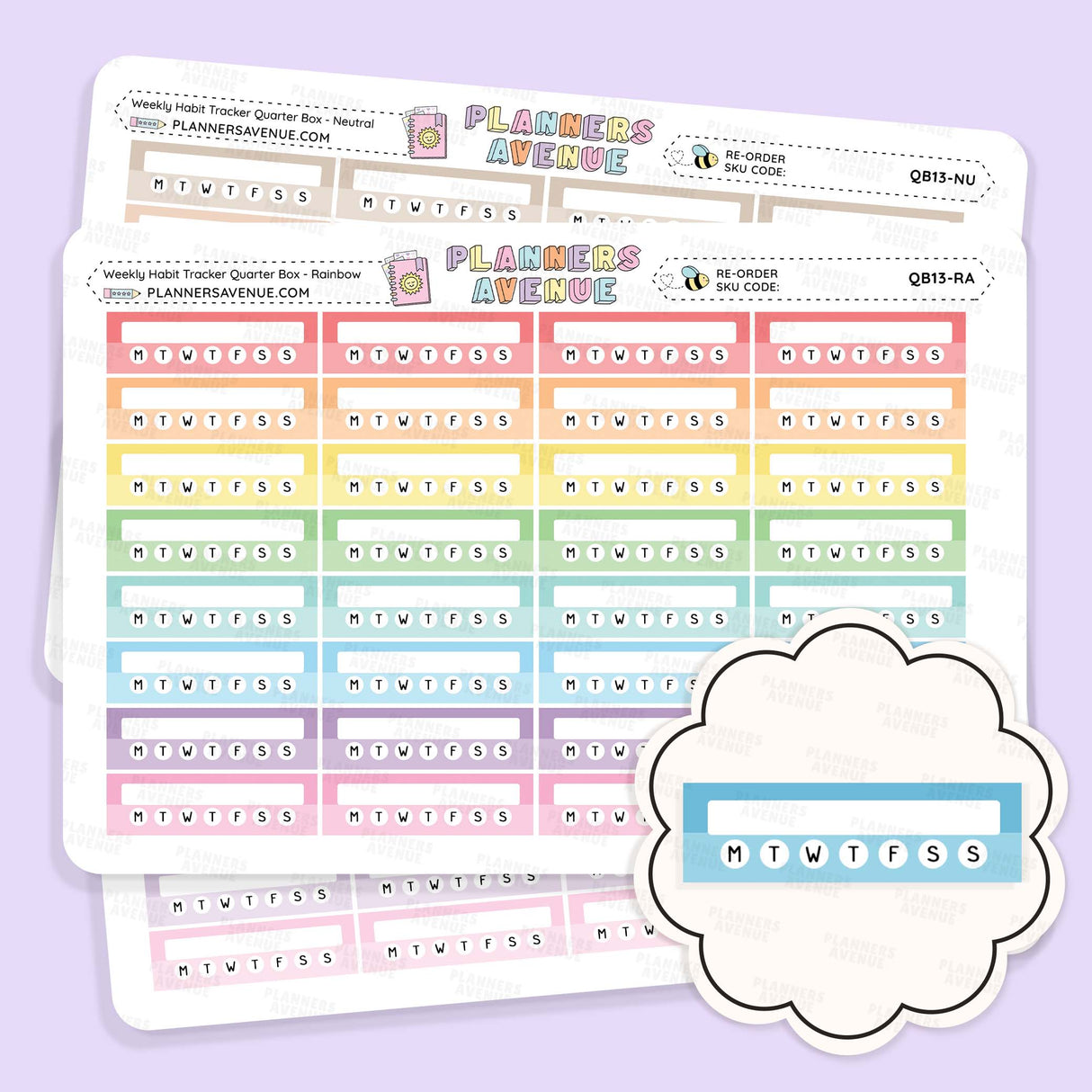 Habit Tracker Planner Stickers