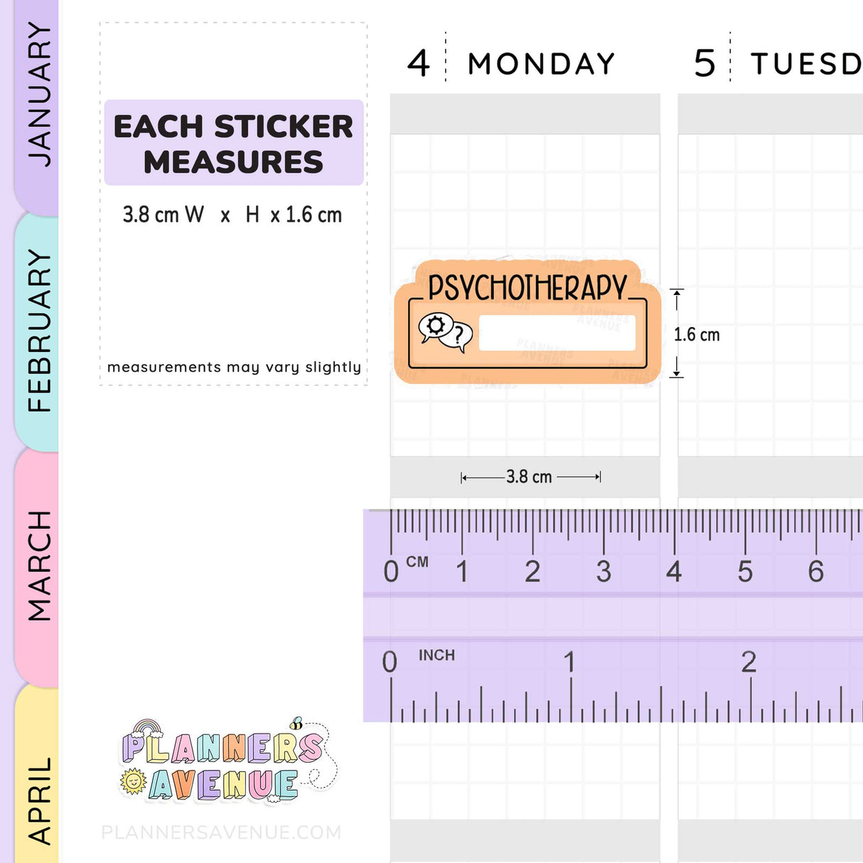 Psychotherapy Script Box Planner Stickers