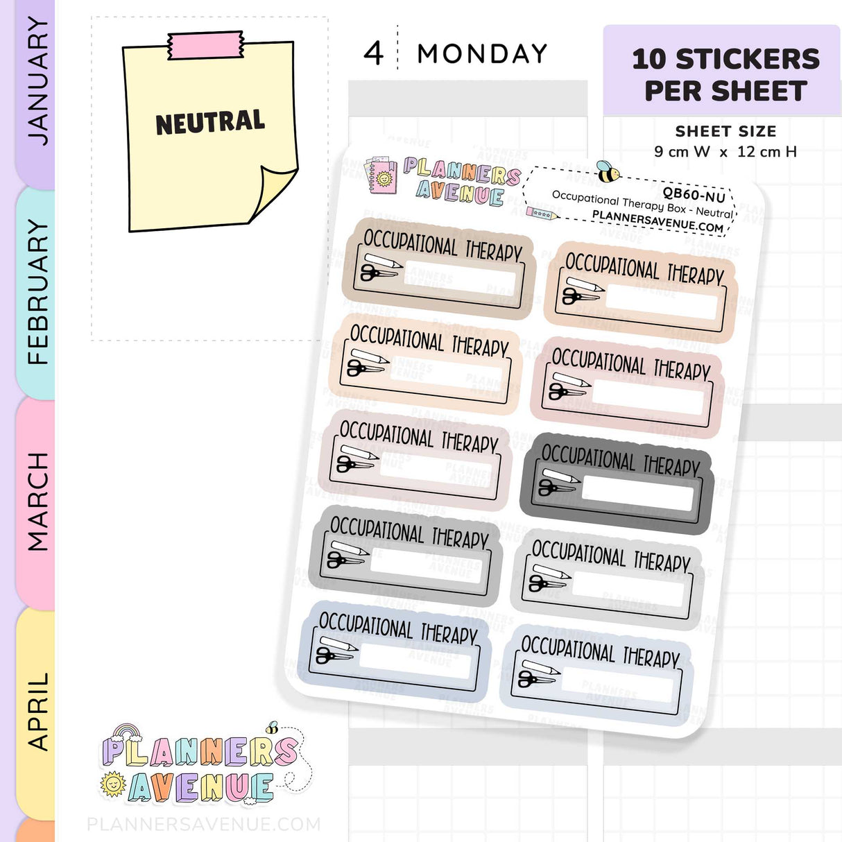Occupational Therapy Script Box Stickers