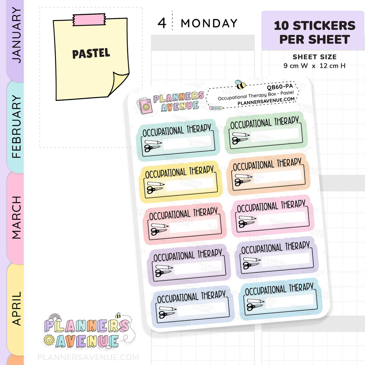 Occupational Therapy Script Box Stickers