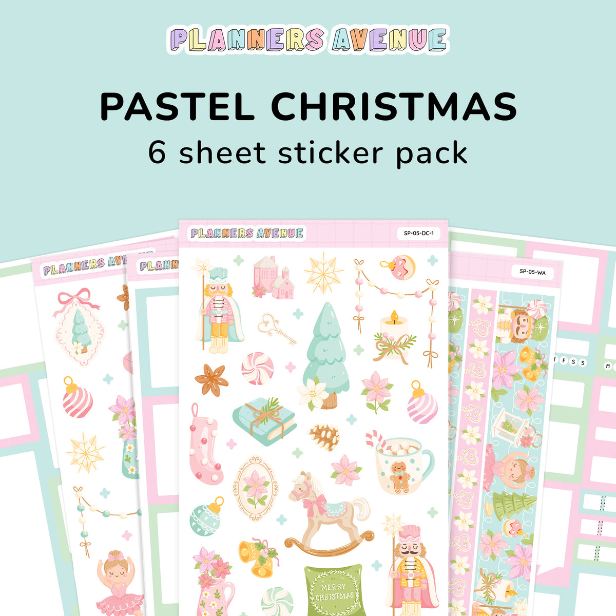 Pastel Xmas Sticker Pack