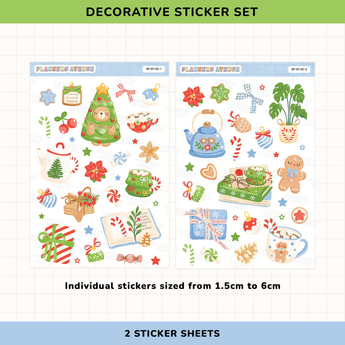 Cozy Xmas Decorative Stickers