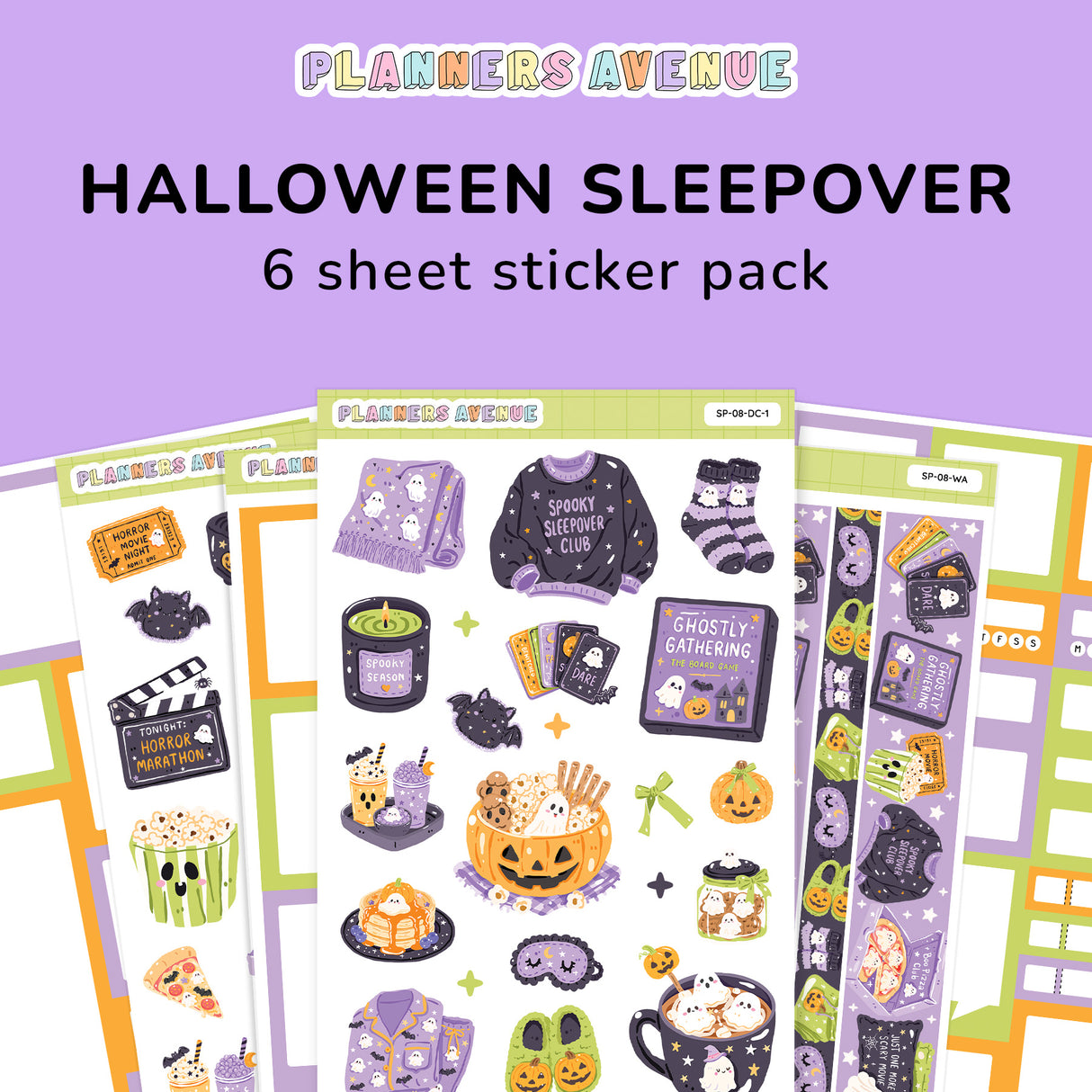Halloween Sleepover Sticker Pack