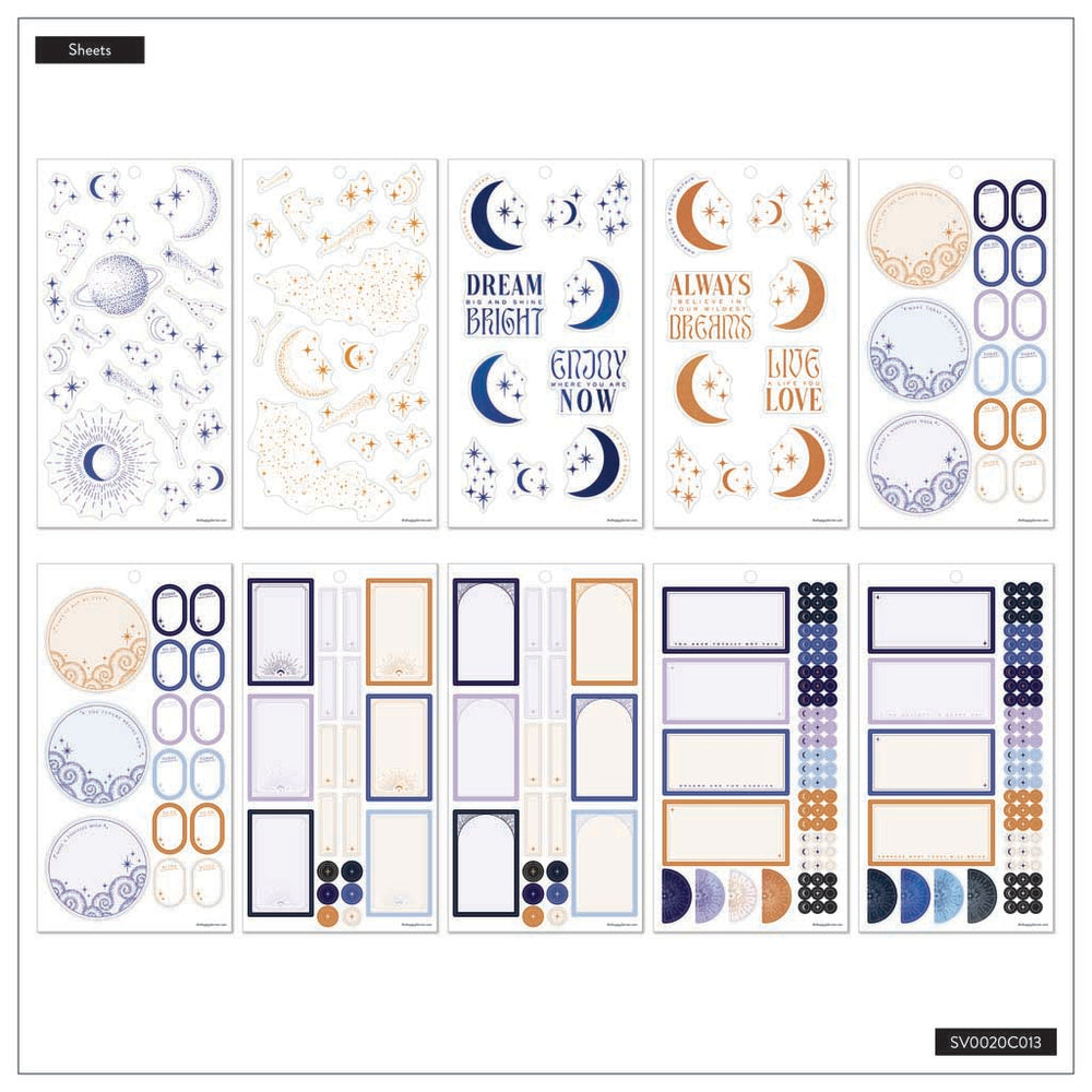 Happy Planner Starcrossed Classic Sticker Book - Value Pack