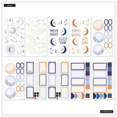 Happy Planner Starcrossed Classic Sticker Book - Value Pack