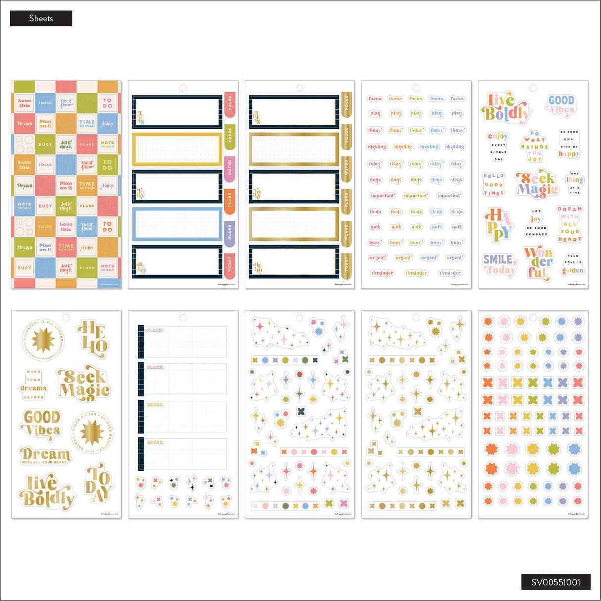 Happy Planner Pop Splash Mini Sticker Book