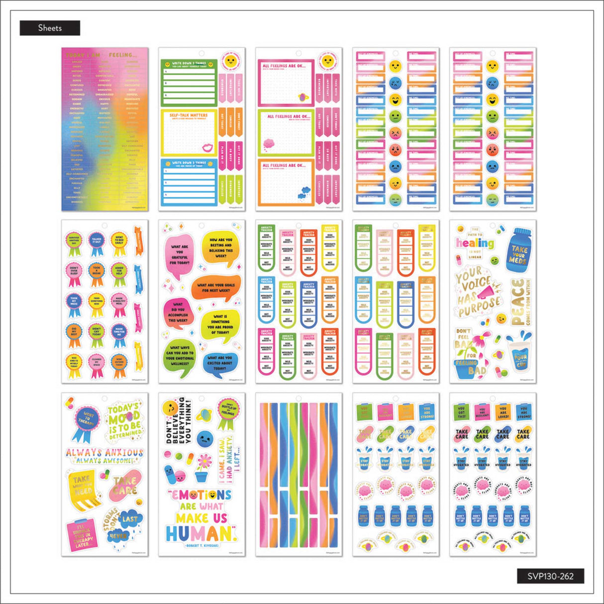 Happy Planner Take Care of You Classic Sticker Book Value Pack
