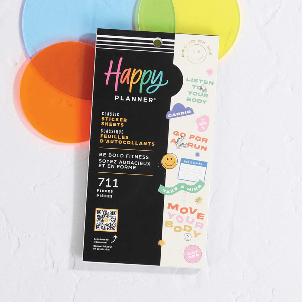 Happy Planner Be Bold Fitness Classic Sticker Book Value Pack