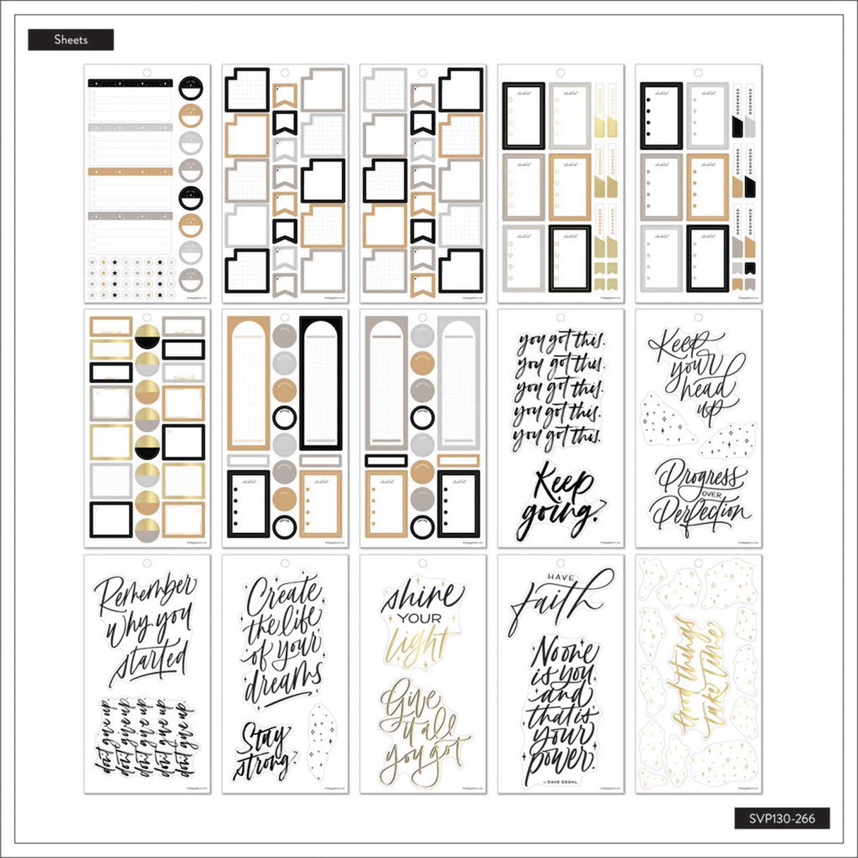 Happy Planner Bold & Free Classic Sticker Book Value Pack