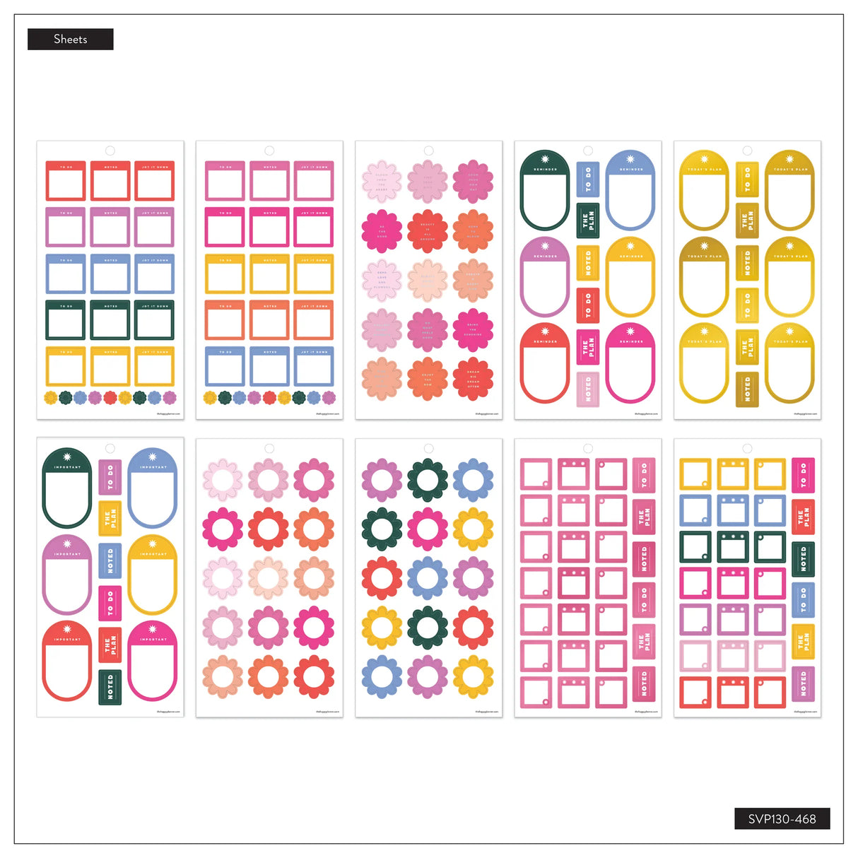 Happy Planner Colour Vibe Sticker Book - Classic