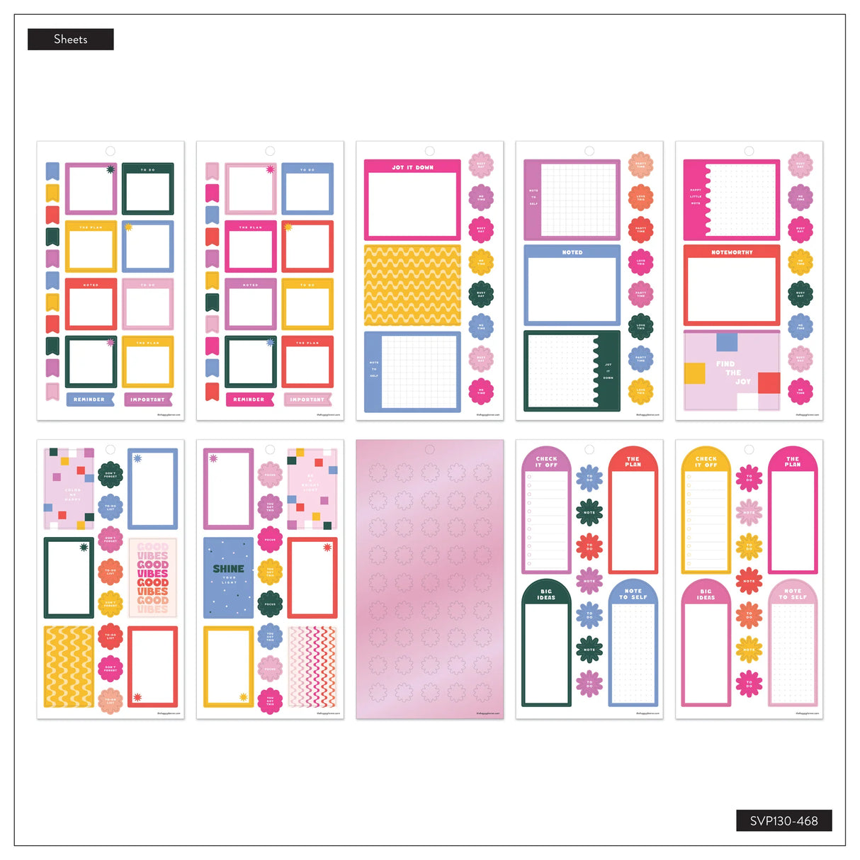 Happy Planner Colour Vibe Sticker Book - Classic