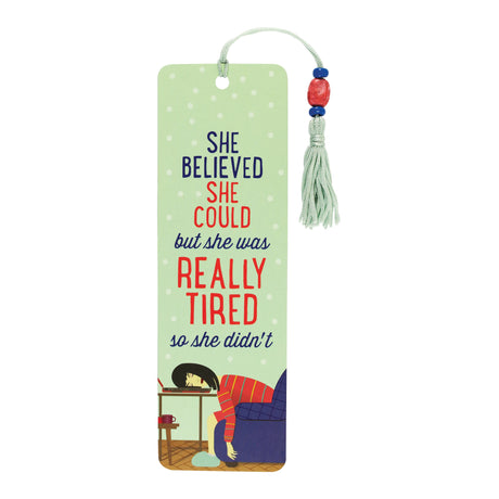 She Believed She Could Beaded Bookmark