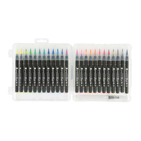 Watercolour Brush Pens - 24 Colours