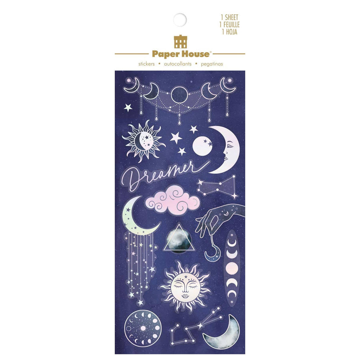 Sun and Moon Foil Stickers