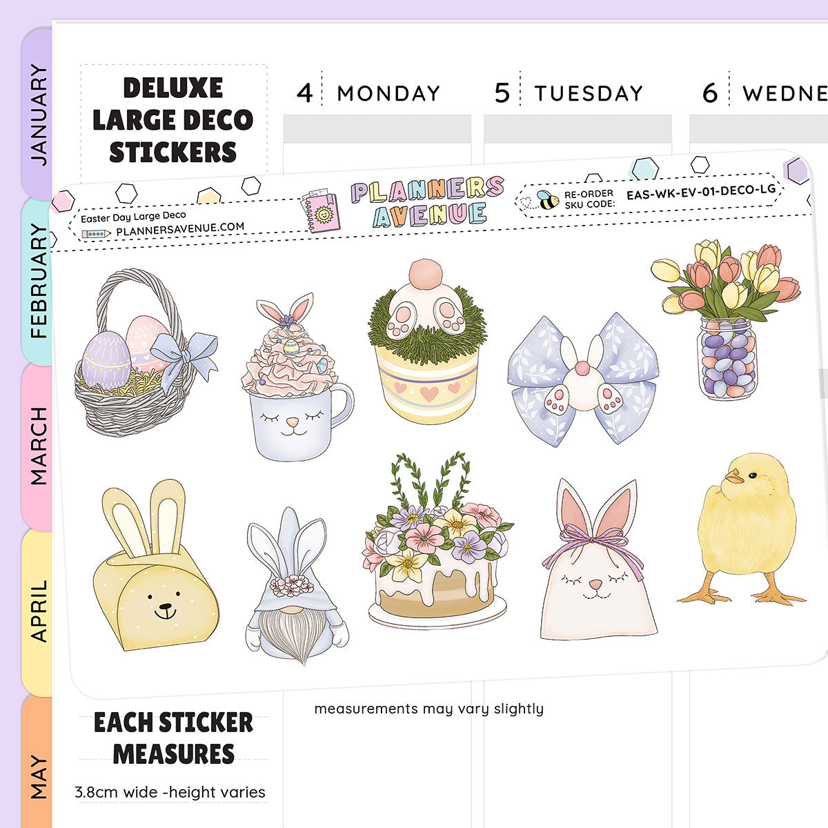 Easter Day Decorative Journaling Sticker