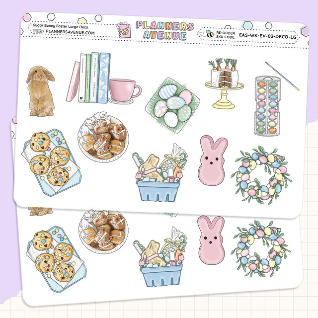Sugar Bunny Deluxe Decorative Planner Sticker