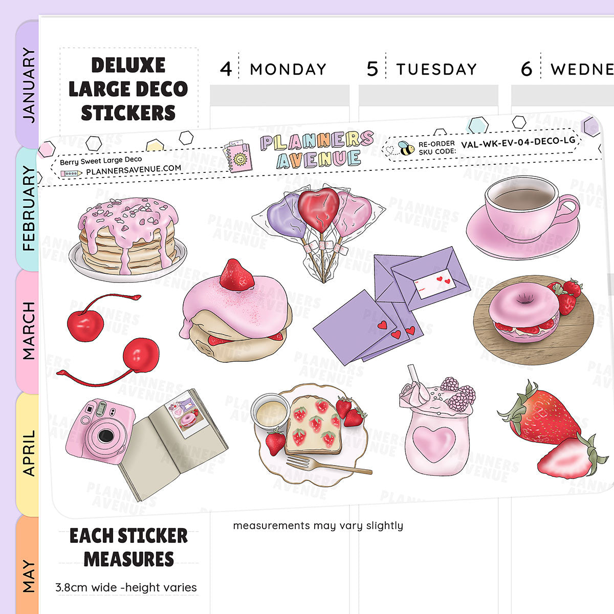 Berry Sweet Decorative Journaling Sticker