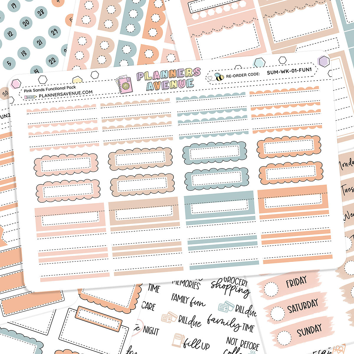 Pink Sands Functional Sticker Kit