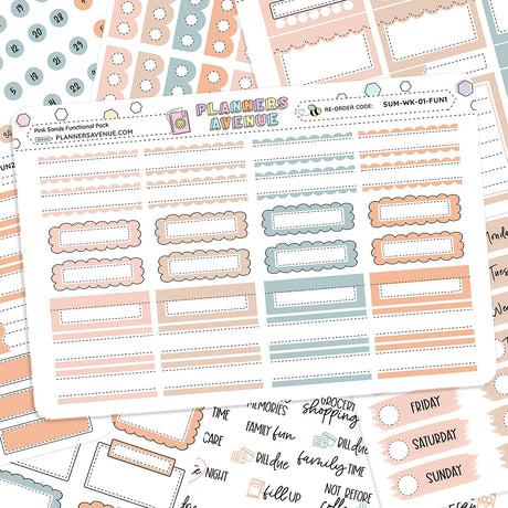 Pink Sands Functional Sticker Kit