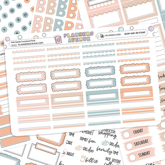 Pink Sands Functional Sticker Kit