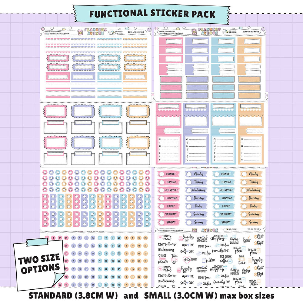 Seaside Functional Sticker Kit