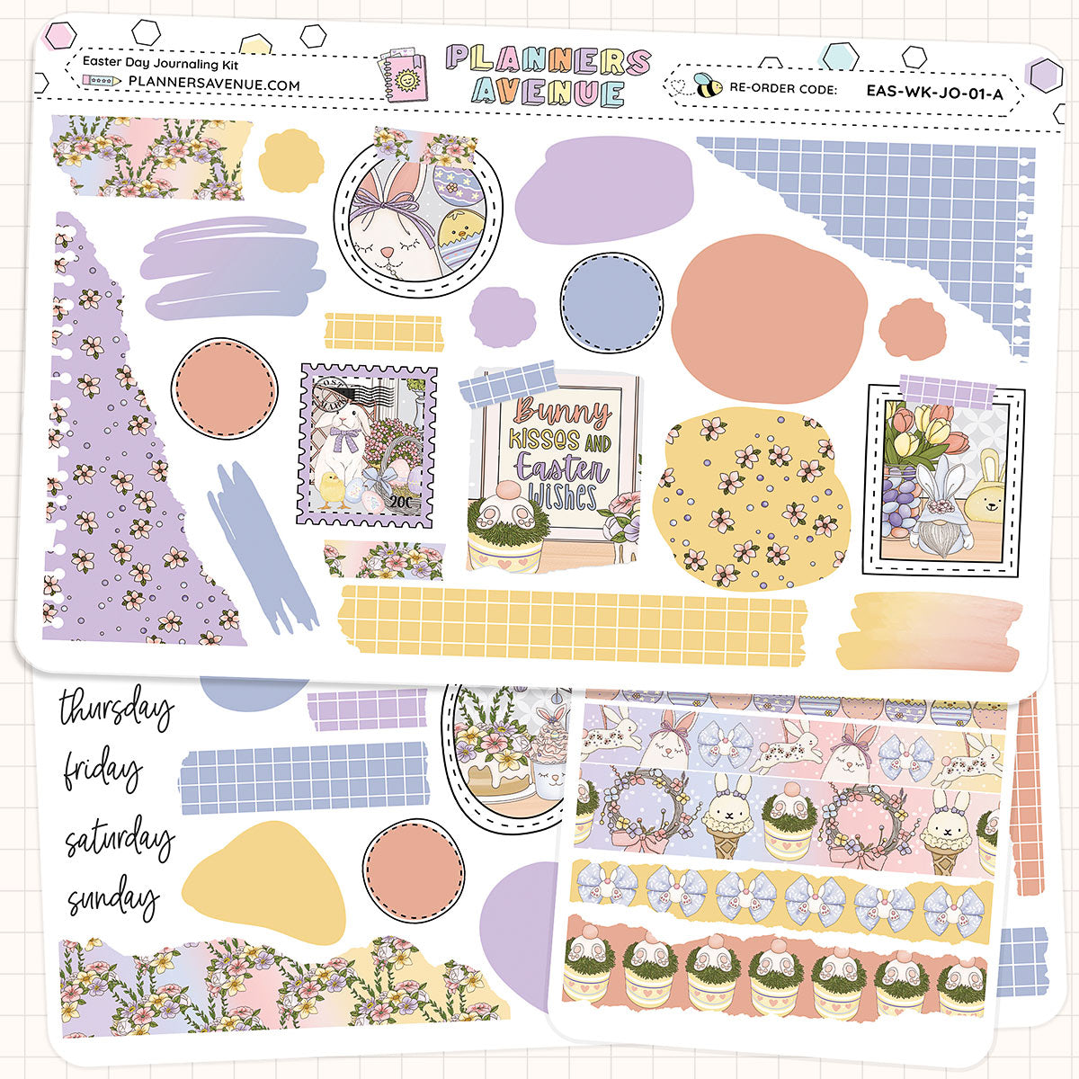 Easter Day Journaling Sticker Kit